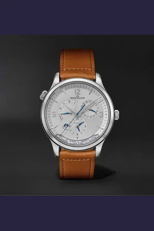 Jaeger-LeCoultre Master Control Geographic Automatic 40mm Stainless Steel and Leather Watch, Ref. No. 4128420 - Men