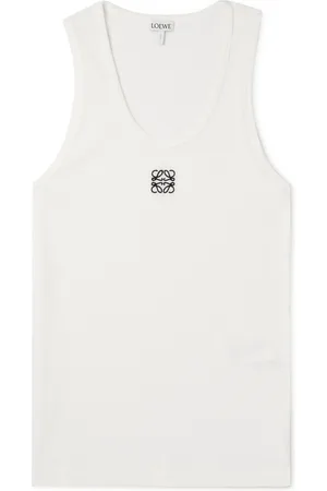 Loewe Logo-Embroidered Ribbed Stretch-Cotton Tank Top - Men - - XXXL