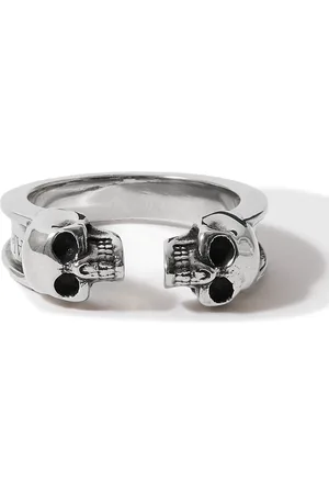 Alexander McQueen Skull Burnished -Tone Ring - Men - - 21
