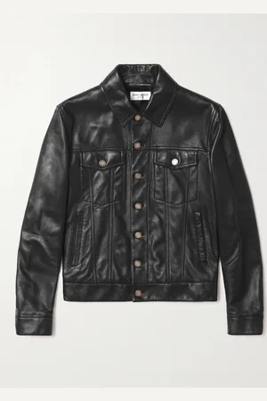 Saint Laurent Slim-Fit Leather Trucker Jacket - Men - - IT 46