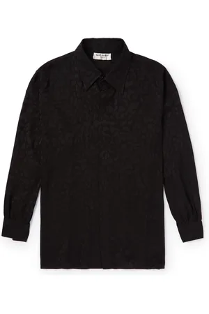 Saint Laurent Silk-Jacquard Shirt - Men - - 42