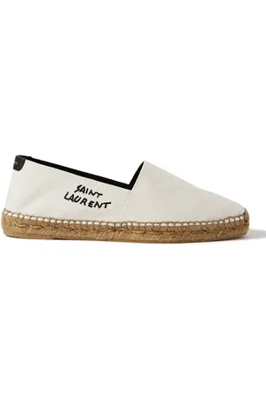Saint Laurent Logo-Embroidered Canvas Espadrilles - Men - - EU 39