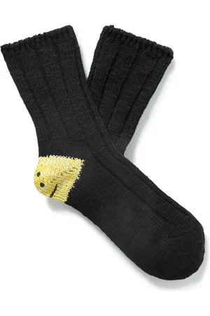 KAPITAL Intarsia Cotton-Blend Socks - Men
