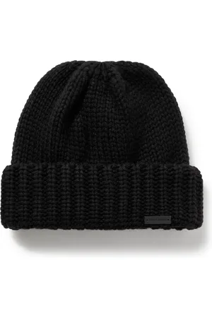Saint Laurent Logo-Appliquéd Ribbed Cashmere Beanie - Men - - M