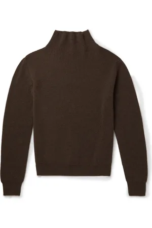 The Row Daniel Ribbed Cashmere Mock-Neck Sweater - Men - - XXL