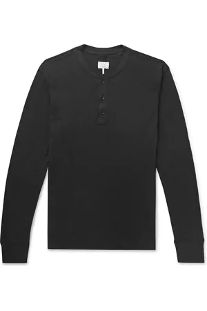 RAG&BONE Cotton-Jersey Henley T-Shirt - Men - - L