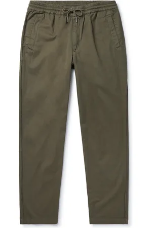 Folk Tapered Cotton-Twill Drawstring Trousers - Men - - 1