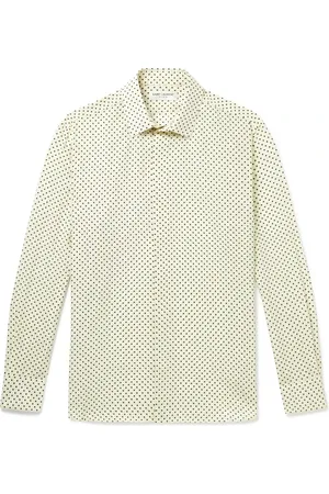 Saint Laurent Polka-Dot Silk Crepe De Chine Shirt - Men - - 41