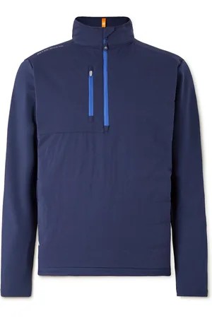 Peter Millar Weld Elite Hybrid Quilted Shell and Stretch-Jersey Half-Zip Golf Jacket - Men - - M