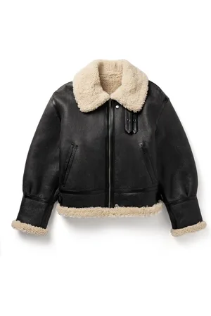 Saint Laurent Reversible Leather-Trimmed Shearling Flight Jacket - Men - - IT 52