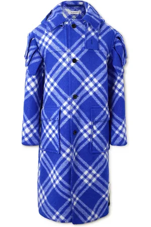 Burberry Checked Wool Hooded Coat - Men - - IT 44