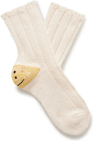 KAPITAL Printed Intarsia Cotton-Blend Socks - Men
