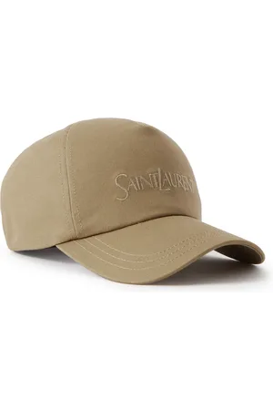 Saint Laurent Logo-Embroidered Cotton and Linen-Blend Gabardine Baseball Cap - Men - - 57
