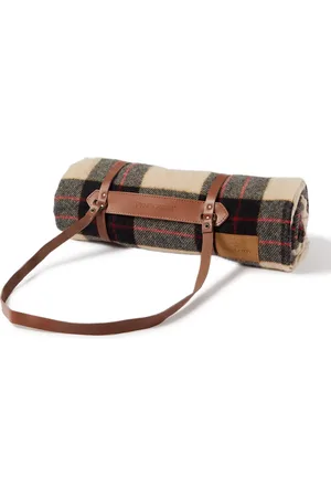 Pendleton Motor Fringed Checked Virgin Wool Blanket - Men