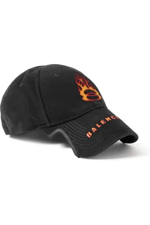 Balenciaga Leather-Trimmed Logo-Embroidered Cotton-Drill Baseball Cap - Men - - L