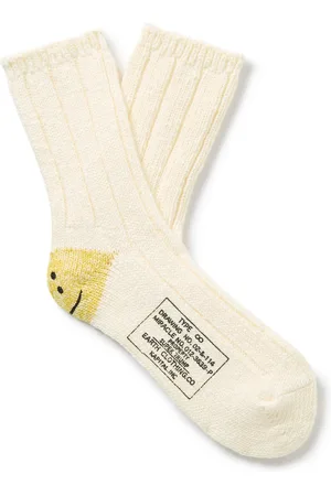 KAPITAL Intarsia-Knit Cotton-Blend Socks - Men