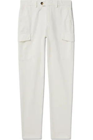 Brunello Cucinelli Straight-Leg Cotton-Twill Cargo Trousers - Men - - IT 56