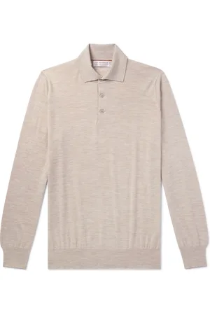 Brunello Cucinelli Wool and Cashmere-Blend Polo Shirt - Men - - IT 50