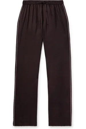 Dolce & Gabbana Logo-Embroidered Silk-Twill Pyjama Bottoms - Men - - IT 46