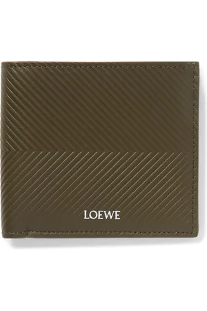 Loewe Logo-Print Embossed Leather Billfold Wallet - Men