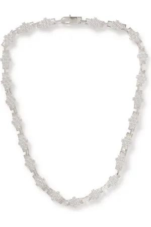 Hatton Labs Daisy Cubic Zirconia Necklace - Men