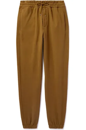 Saint Laurent Tapered Logo-Embroidered Cotton-Jersey Sweatpants - Men - - XL