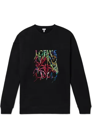 Loewe Logo-Embroidered Cotton-Jersey Sweatshirt - Men - - M