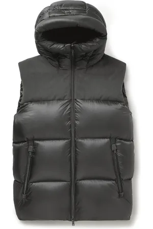 HERNO Slim-Fit Corduroy-Trimmed Quilted Shell Hooded Down Gilet - Men - - IT 48