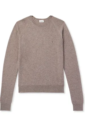 Saint Laurent Logo-Embroidered Cashmere Sweater - Men - - XL