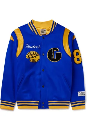 GALLERY DEPT. Logo-Embroidered Appliquéd Leather-Trimmed Wool-Blend Felt Varsity Jacket - Men - - S