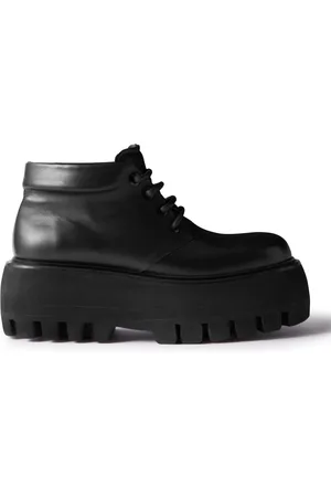 Alexander McQueen Leather Ankle Boots - Men - - EU 41