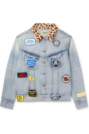 GALLERY DEPT. Headline Logo-Appliquéd Printed Denim Jacket - Men - - M