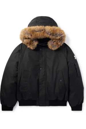 Burberry Faux Fur-Trimmed Shell Down Hooded Bomber Jacket - Men - - L