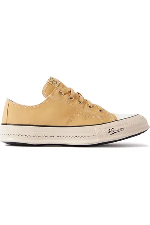 VISVIM Skagway L.T. Lo Leather-Trimmed Canvas Sneakers - Men - - US 8