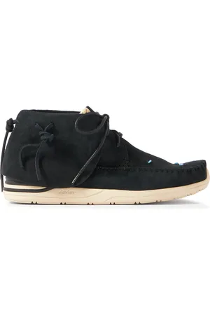 VISVIM FBT Lhamo-Folk Embellished Fringed Suede Ankle Boots - Men - - US 8