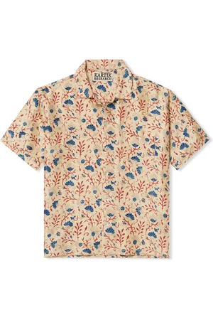 Kartik Research Camp-Collar Printed Silk Shirt - Men - - M