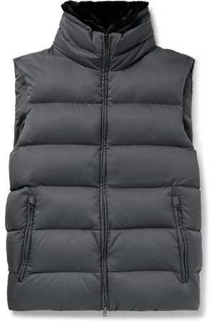 HERNO Faux Shearling-Trimmed Quilted Shell Down Gilet - Men - - IT 56