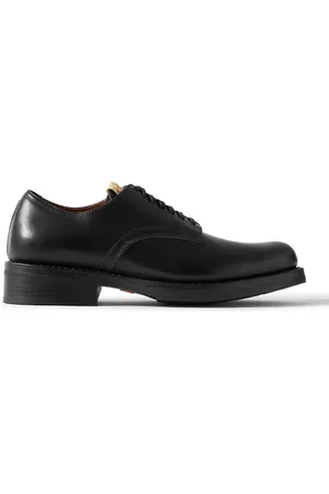 VISVIM Galvin Logo-Detailed Leather Derby Shoes - Men - - US 8