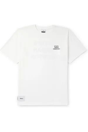 Wtaps Logo-Print Appliquéd Cotton-Jersey T-Shirt - Men - - S