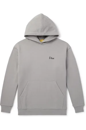 DIME Logo-Embroidered Cotton-Jersey Hoodie - Men - - XXL