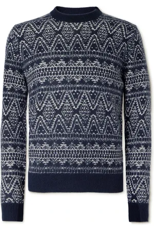 Bogner Draco Fair Isle Virgin Wool and Cashmere-Blend Sweater - Men - - M