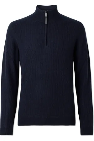 Bogner Derek Ribbed Wool and Cashmere-Blend Half-Zip Ski Sweater - Men - - XXL