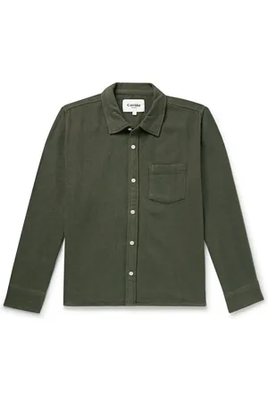 Corridor Pin-Dot Brushed Cotton-Flannel Shirt - Men - - L