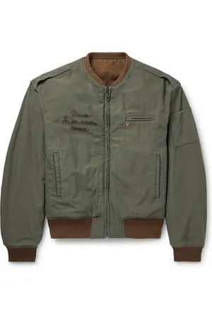 VISVIM Reversible Printed Cotton-Blend and Twill Bomber Jacket - Men - - 1