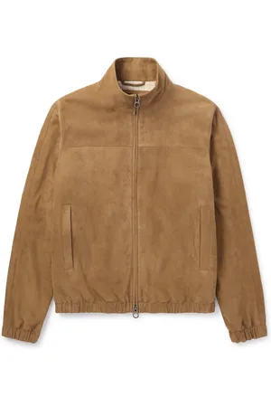Loro Piana Suede Zip-Up Bomber Jacket - Men - - IT 48