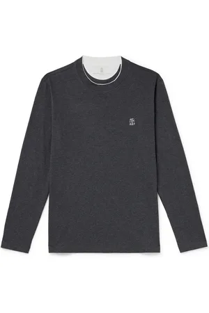 Brunello Cucinelli Logo-Embroidered Cotton-Jersey T-Shirt - Men - - XL