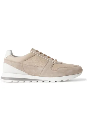 Brunello Cucinelli Olimpo Textured-Leather and Suede Sneakers - Men - - EU 42