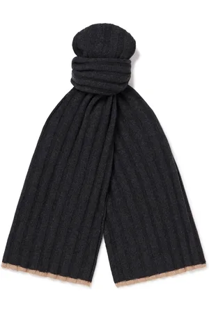 Brunello Cucinelli Ribbed Cashmere Scarf - Men