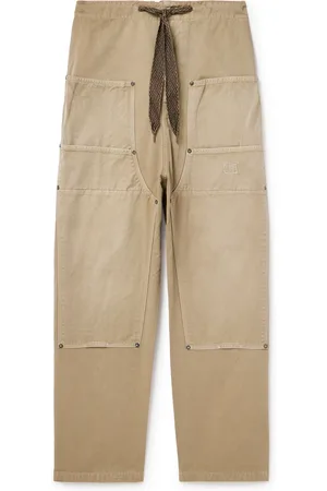 KAPITAL Katsuragi Wide-Leg Panelled Cotton-Twill Drawstring Trousers - Men - - 2