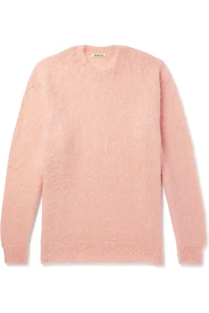 Auralee Oversized Brushed Mohair and Wool-Blend Sweater - Men - - 3